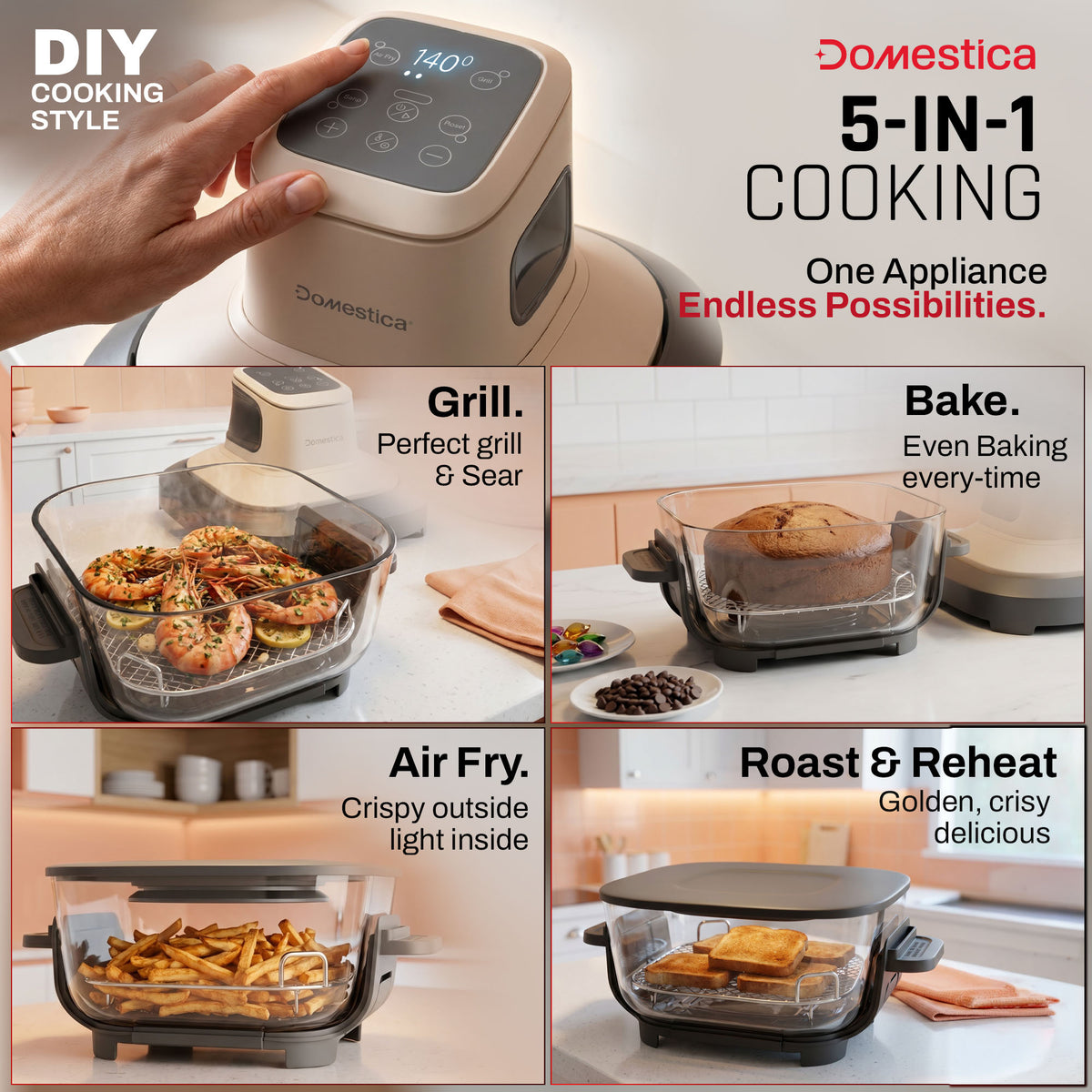 Lumera Air Fryer Oven with CarbonHeat™ Pro