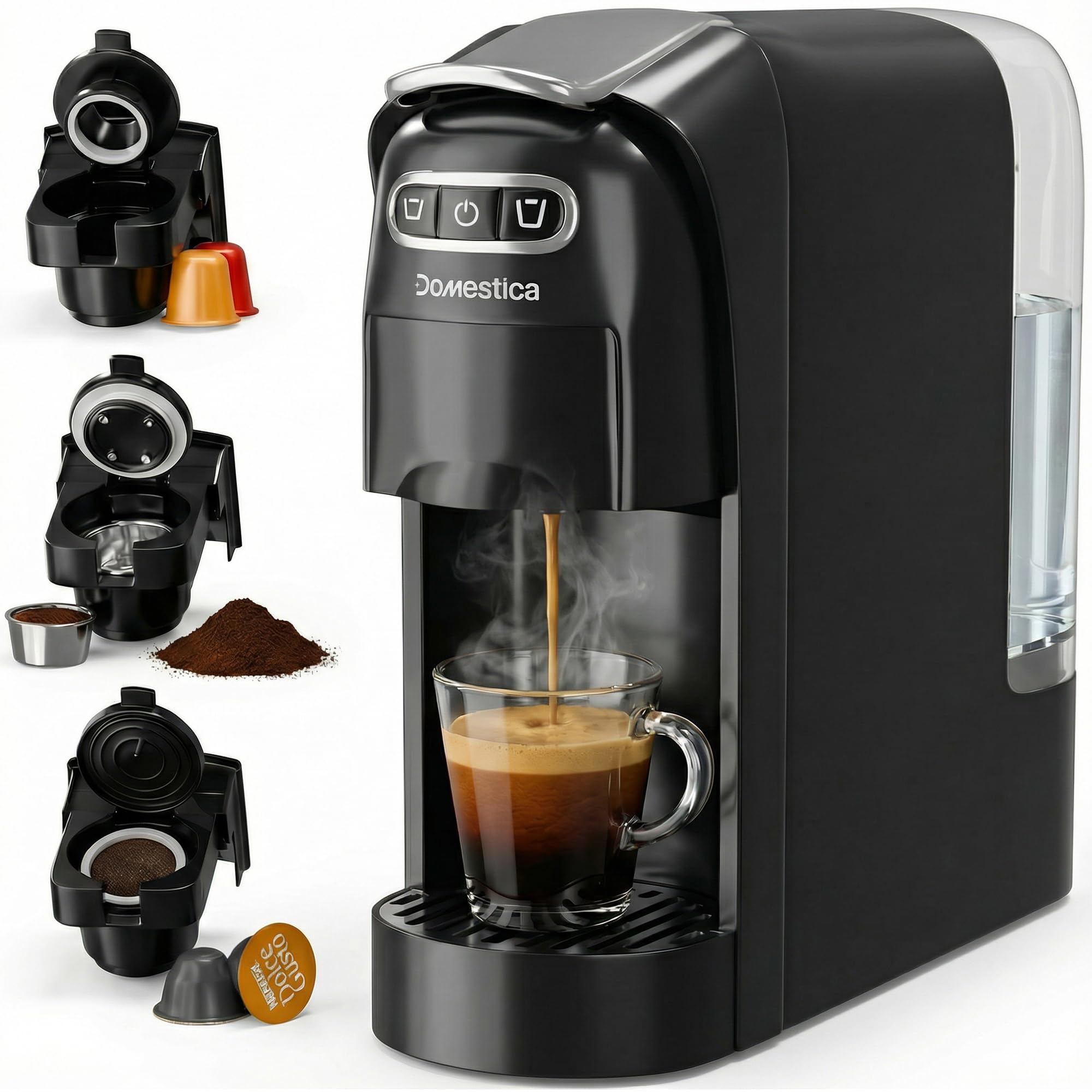 Pod 3-in-1 Espresso Coffee 20 Bar
