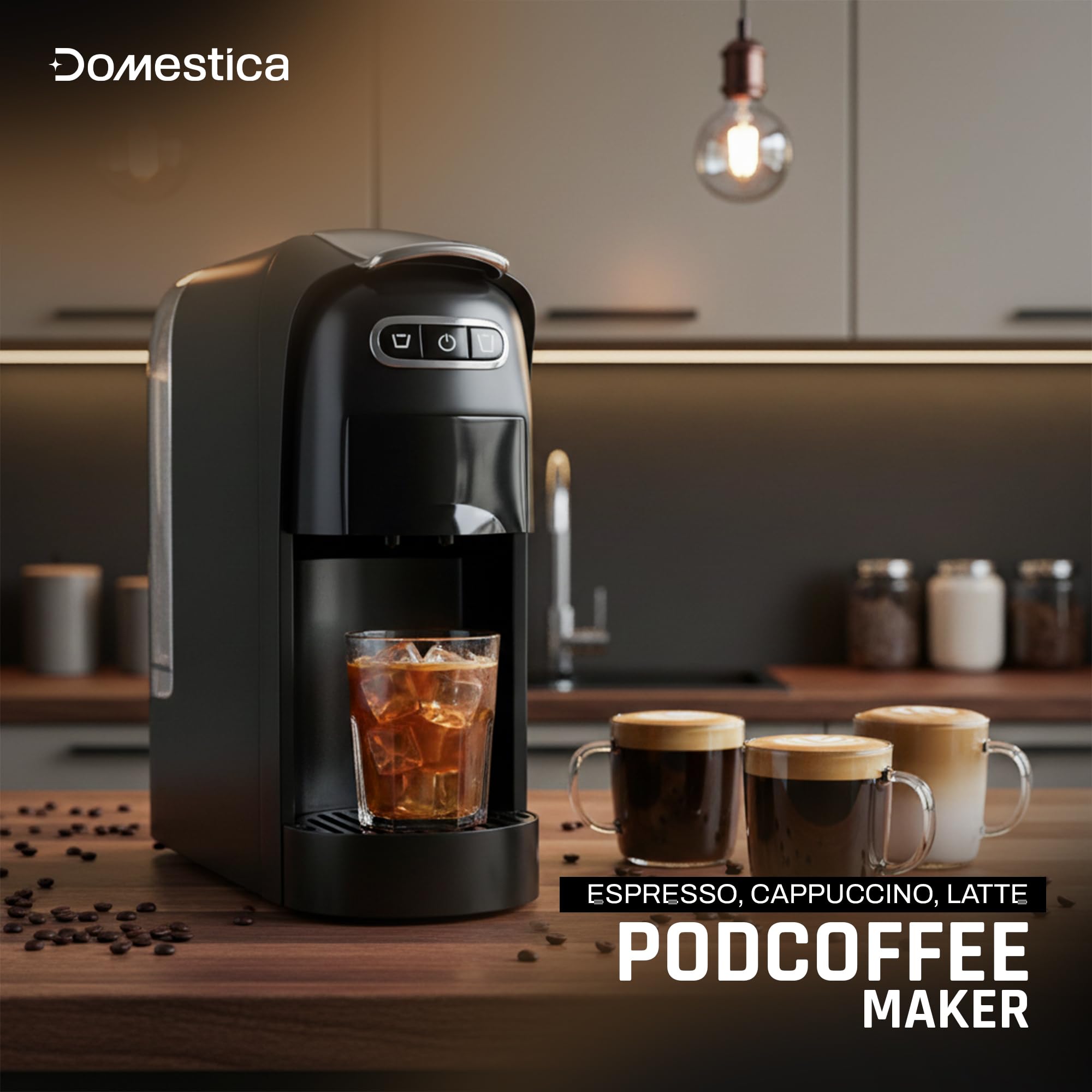 Pod 3-in-1 Espresso Coffee 20 Bar