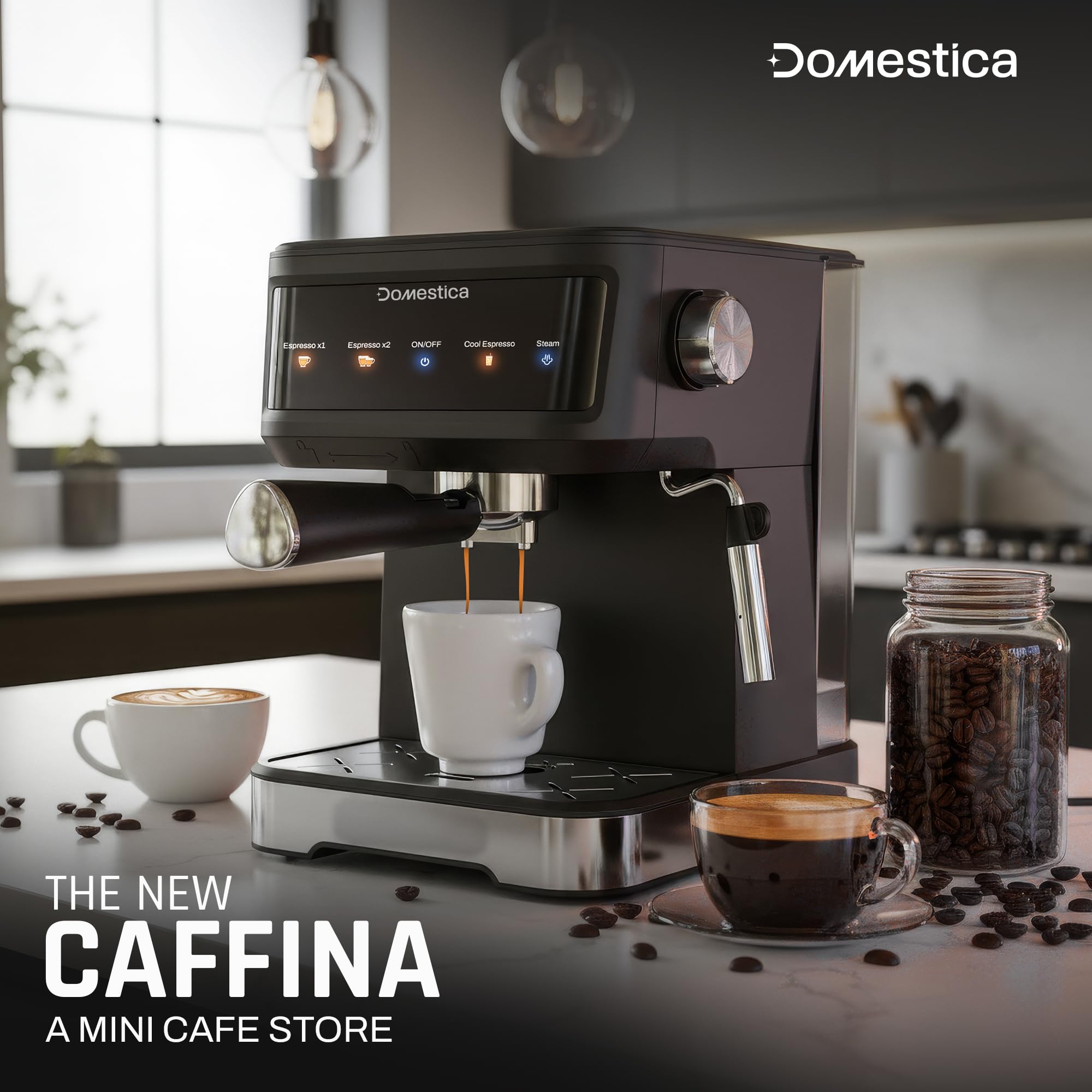 Brewcraft Pro Espresso Coffee Maker Machine 20 Bar