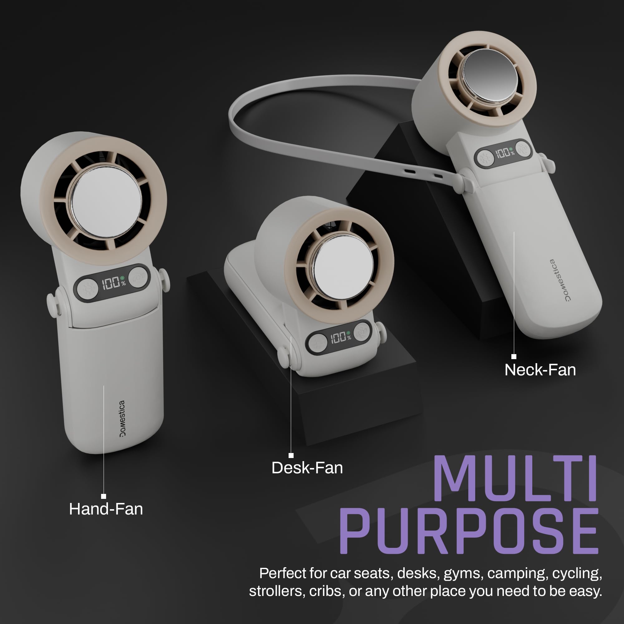 Flo Hand Fan with IcyTouch