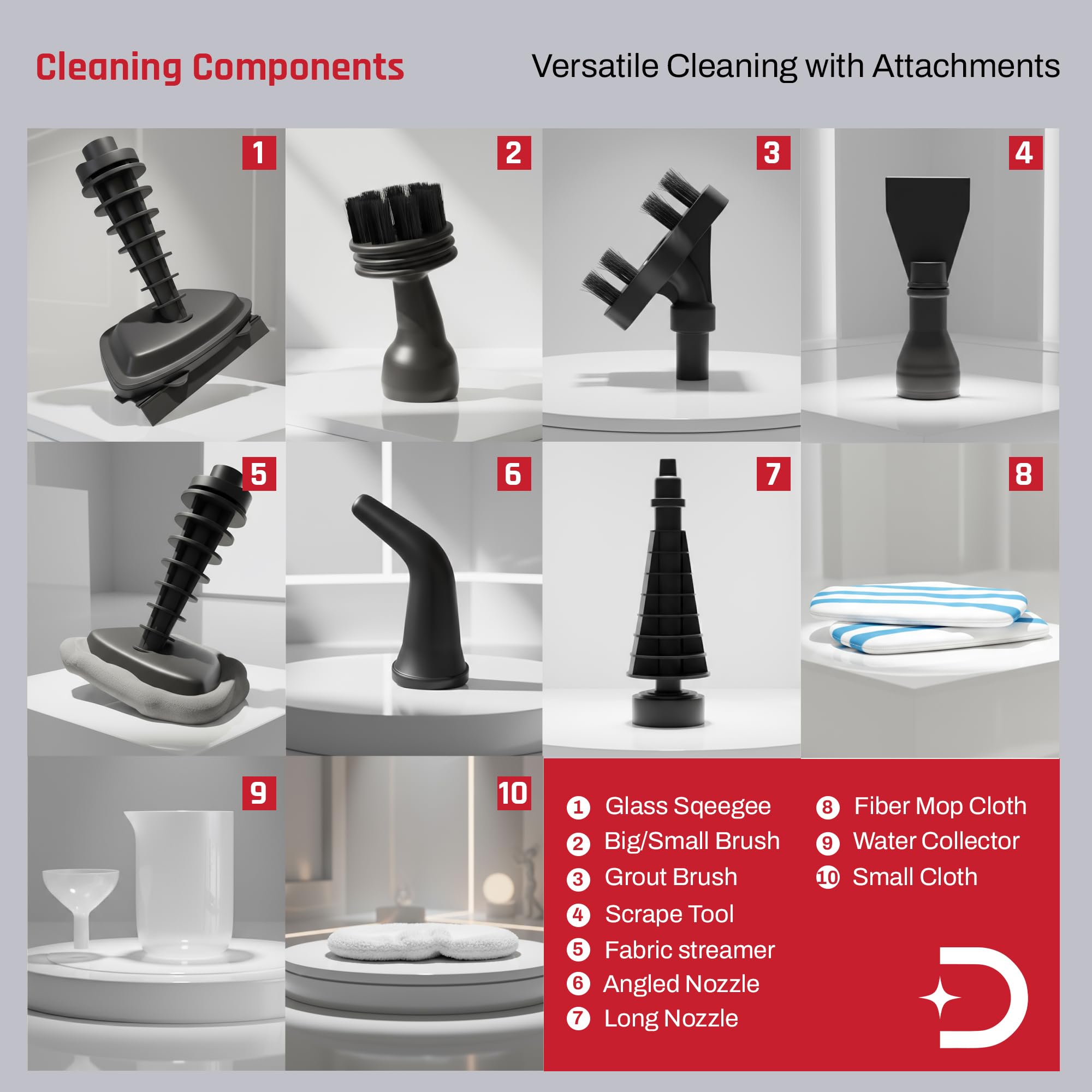 Steamo 10-in-1 Steam Cleaner & Mop