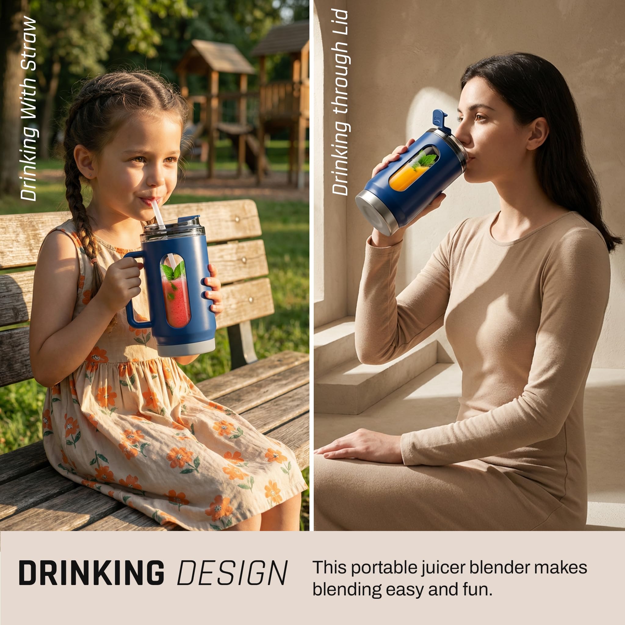 Blendo Portable Blender for Smoothie and Juices
