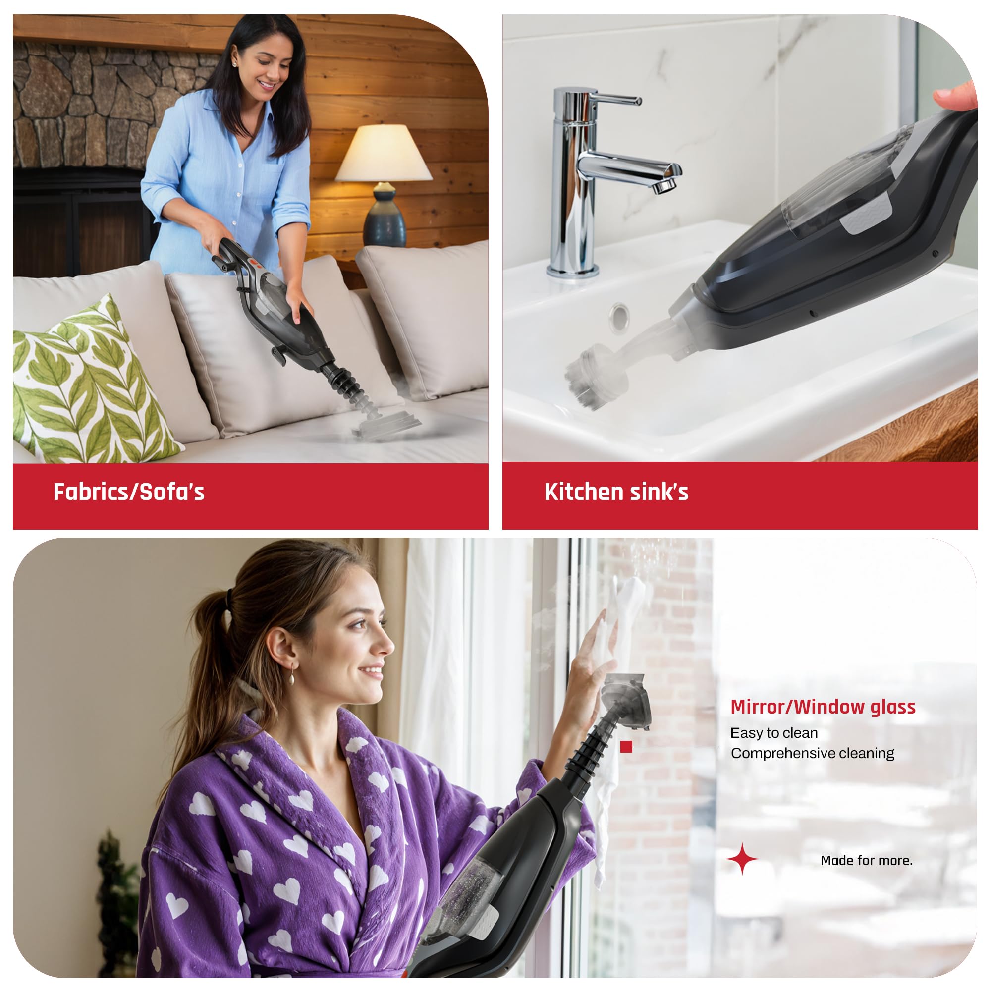 Steamo 10-in-1 Steam Cleaner & Mop